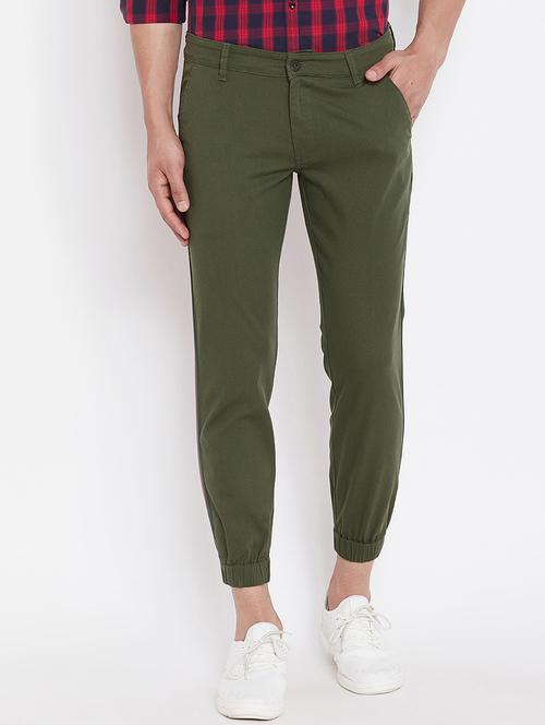 green side taped joggers - 16509378 - Standard Image - 1