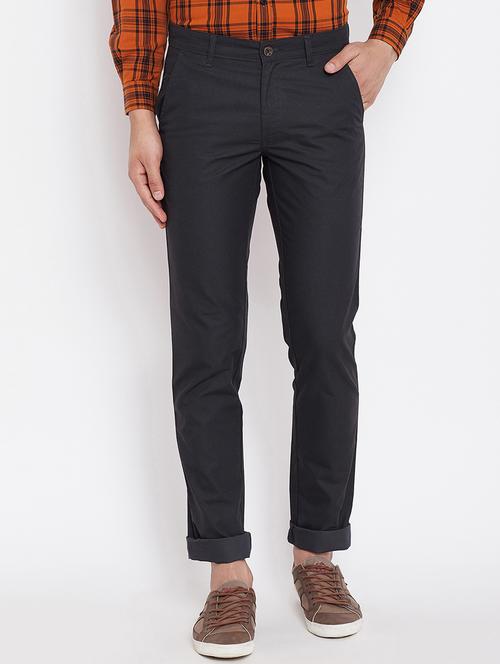 black checkered chinos - 16509379 - Standard Image - 1