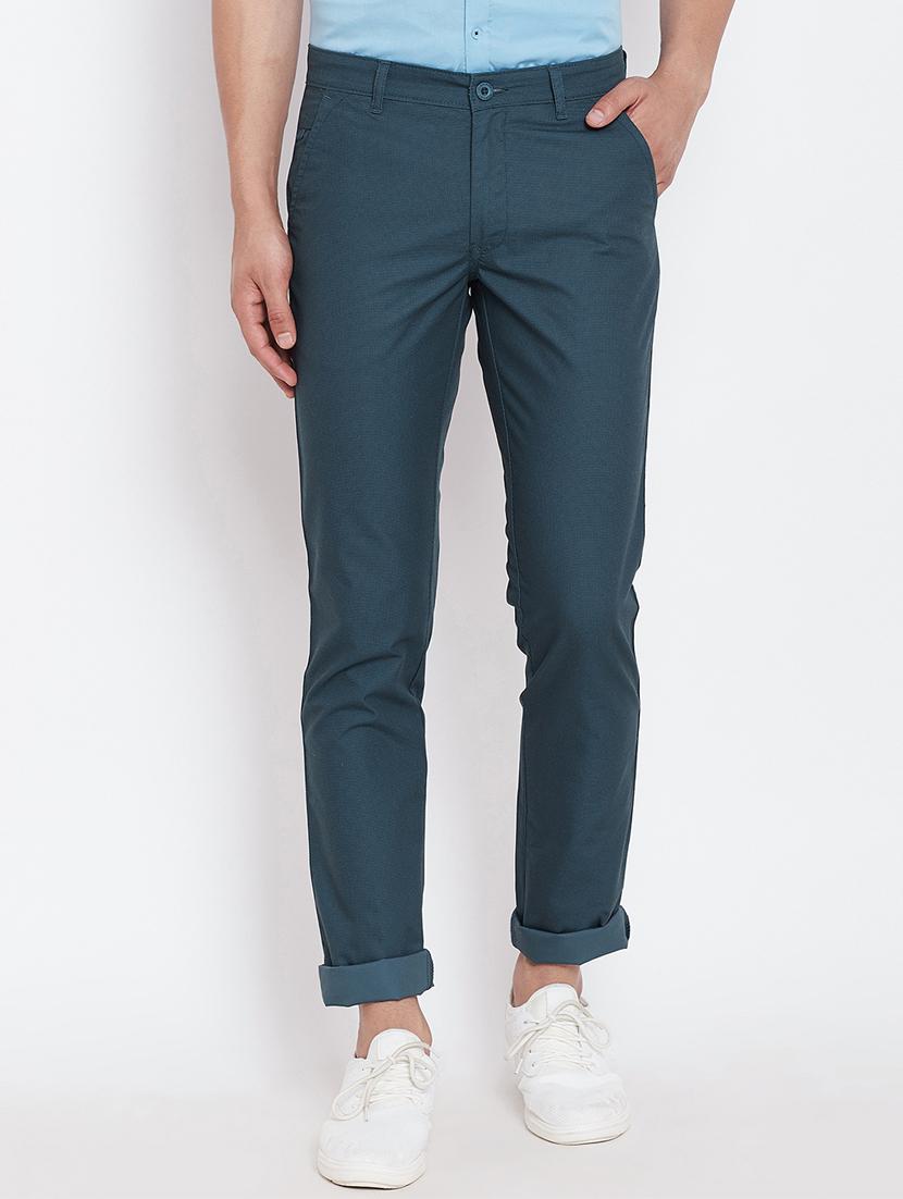 blue checkered chinos - 16509380 - Zoom Image - 1
