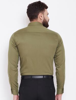 green self design formal shirt - 16509446 - Standard Image - 3
