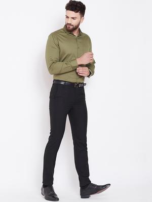 green self design formal shirt - 16509446 - Standard Image - 4