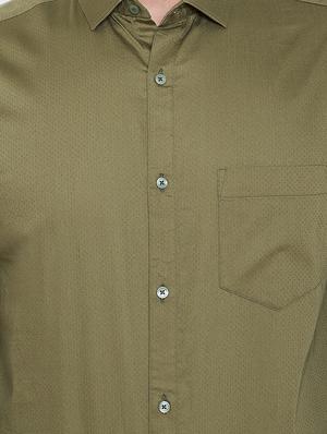 green self design formal shirt - 16509446 - Standard Image - 5
