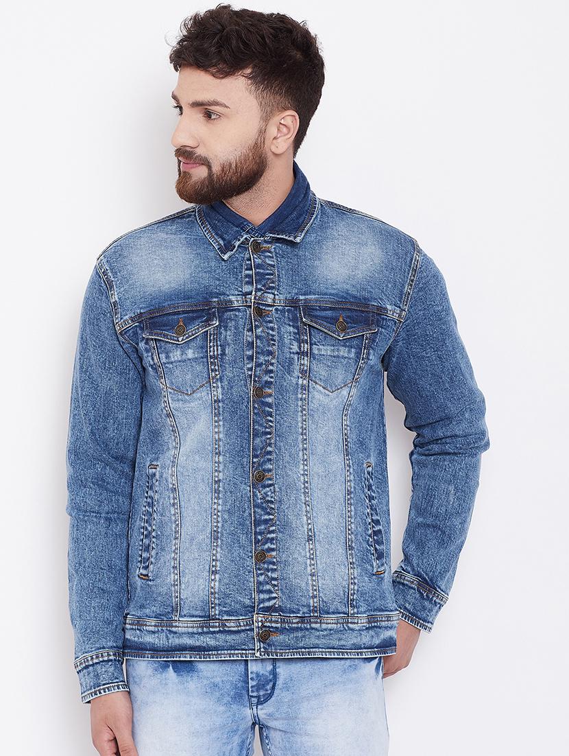 blue washed denim jacket - 16509458 - Zoom Image - 1