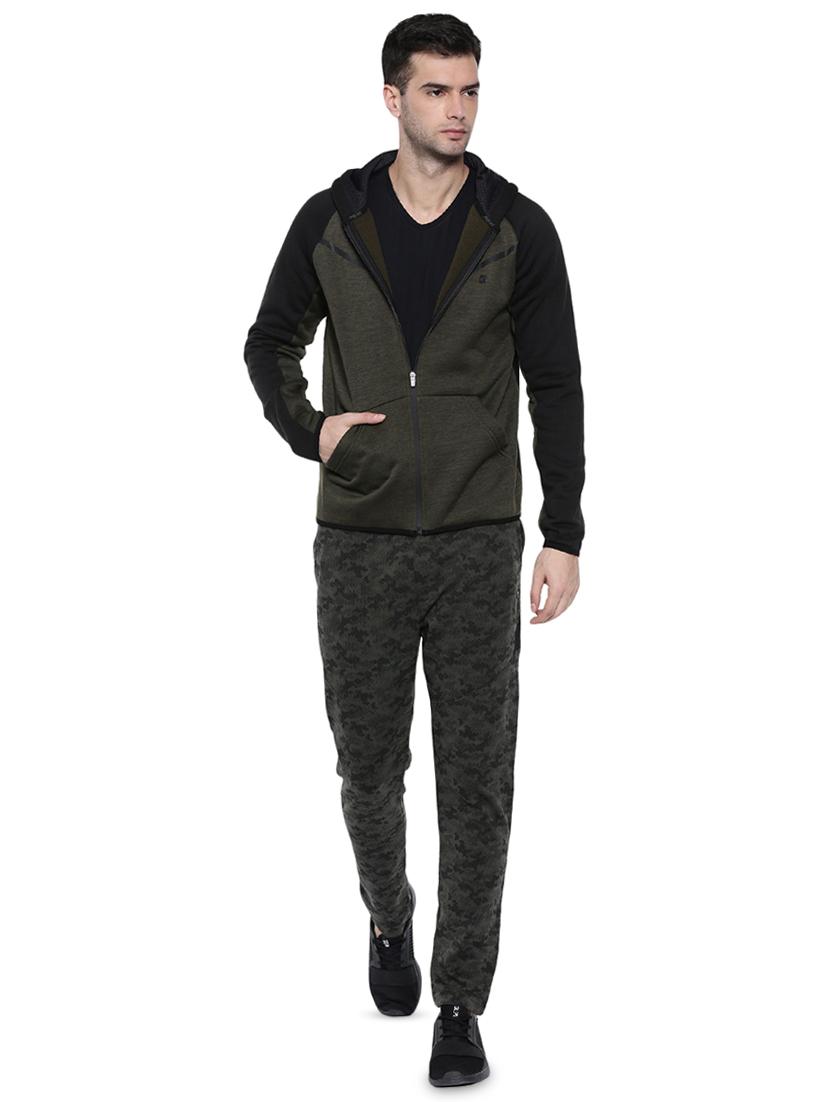 olive green colorblock raglan sweatshirt - 16509562 - Zoom Image - 4
