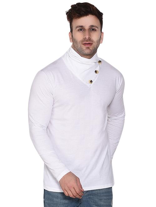 white solid t-shirt - 16510605 - Standard Image - 1