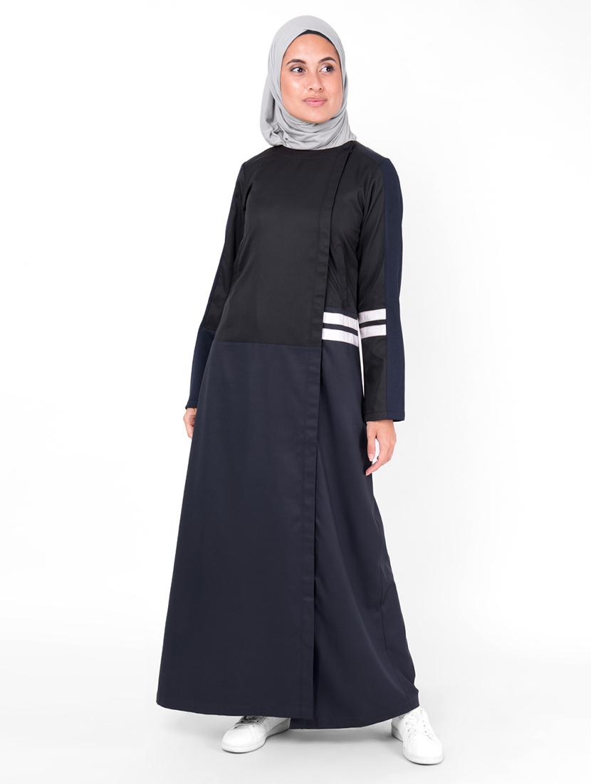 solid a-line cloaks & abaya - 16510657 - Zoom Image - 1
