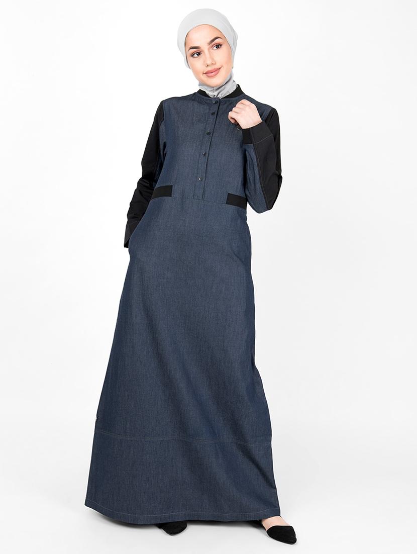 solid a-line cloaks & abaya - 16510733 - Zoom Image - 1