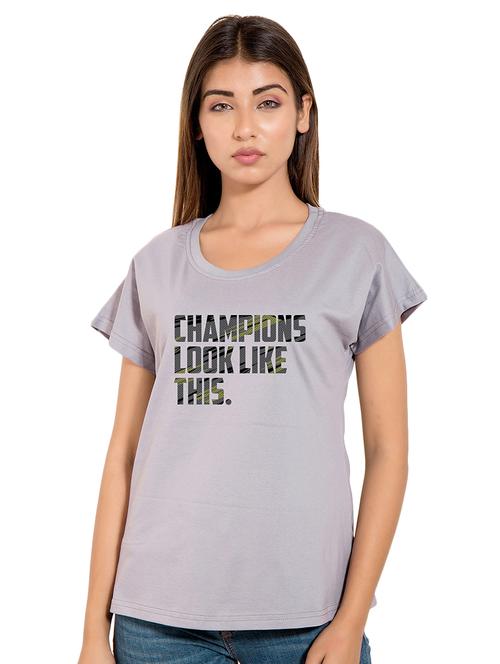 drop shoulder quirky print tee - 16510915 - Standard Image - 1