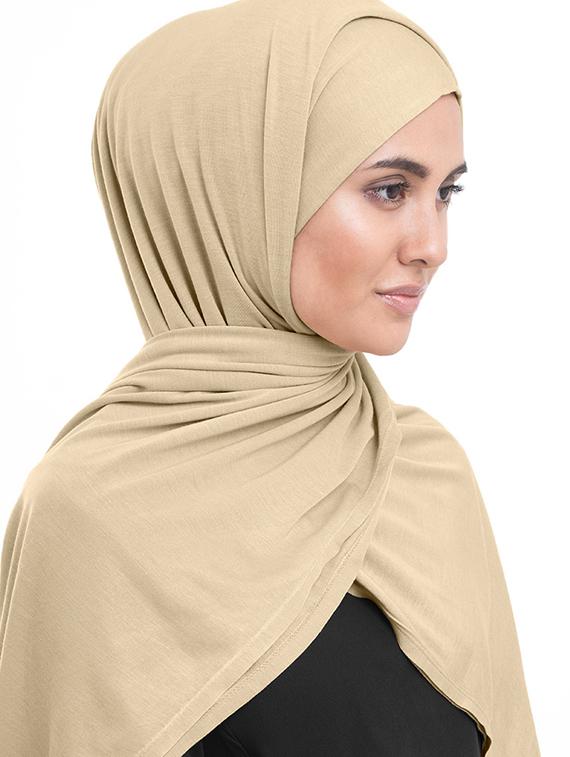beige cotton stole - 16511070 - Zoom Image - 2
