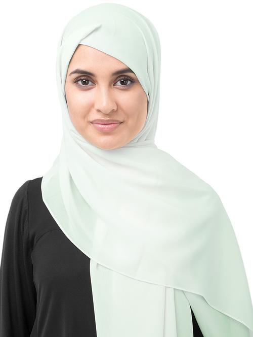 green georgette stole - 16511157 - Very Small Image - 1