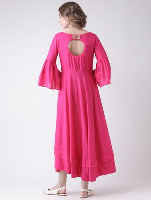 embroidered flared kurta - 16511386 - Standard Image - 3