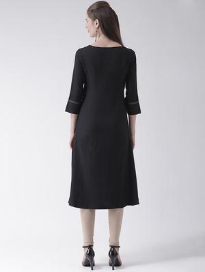 solid high low kurta - 16511393 - Standard Image - 3