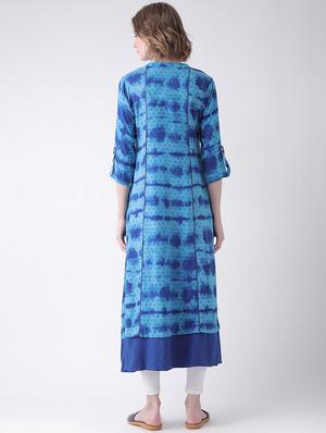 printed a-line kurta - 16511443 - Standard Image - 3