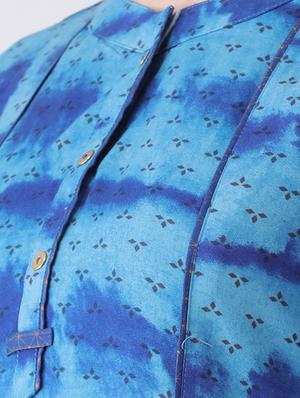 printed a-line kurta - 16511443 - Standard Image - 4
