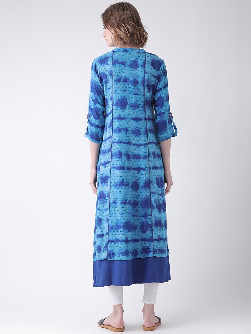 printed a-line kurta - 16511443 - Zoom Image - 3