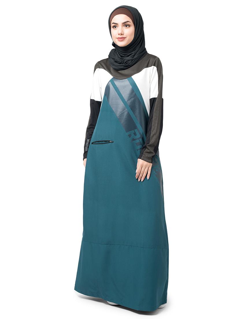 contrast a-line cloaks & abaya - 16511476 - Zoom Image - 1