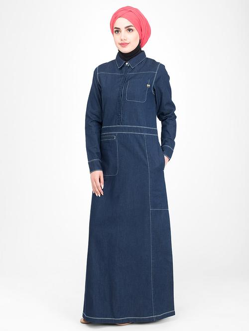 solid a-line cloaks & abaya - 16511500 - Standard Image - 1