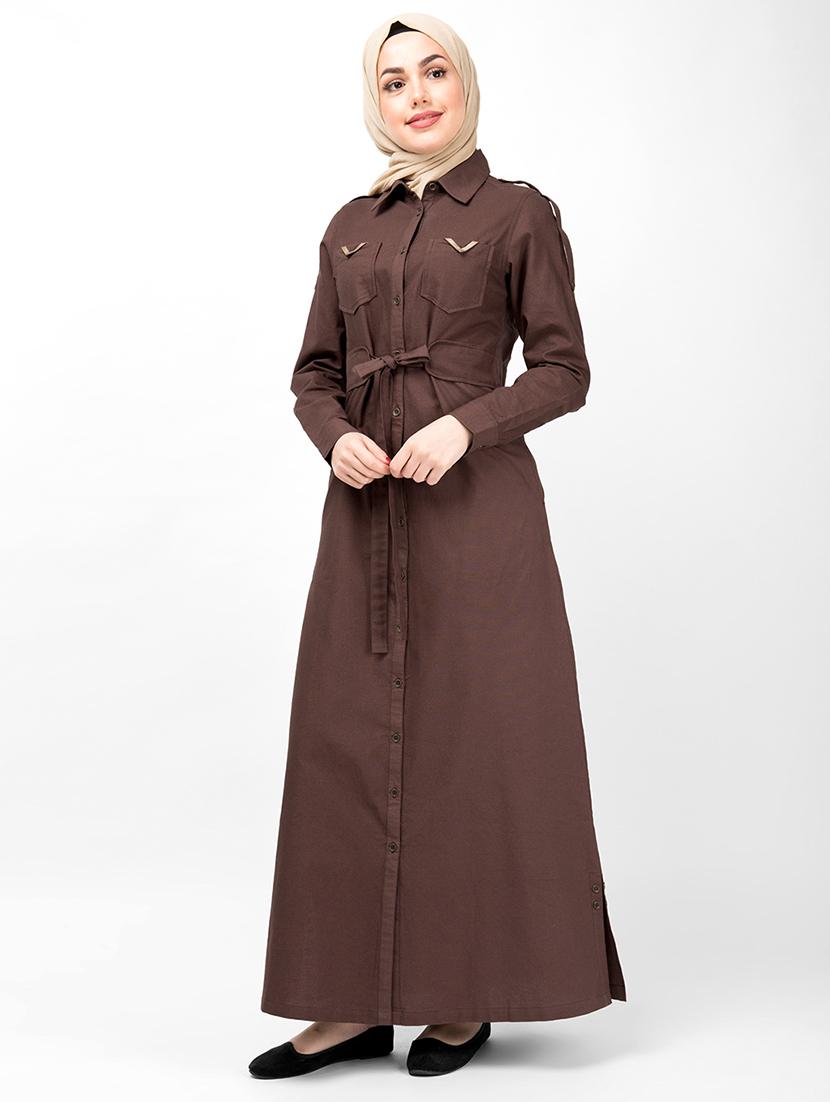 solid a-line cloaks & abaya - 16511711 - Zoom Image - 1
