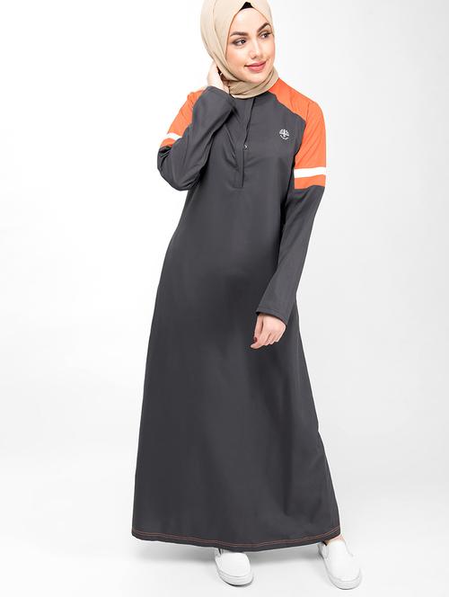 solid a-line cloaks & abaya - 16511715 - Standard Image - 1