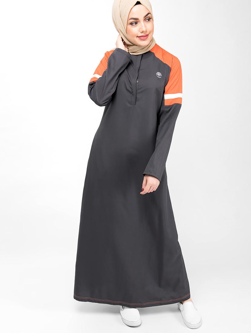 solid a-line cloaks & abaya - 16511715 - Zoom Image - 1