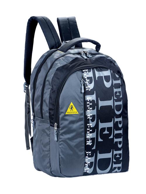 black & grey polyester backpack - 16512798 - Very Small Image - 1
