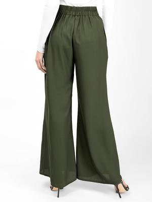 high rise pleated palazzo - 16512864 - Standard Image - 3