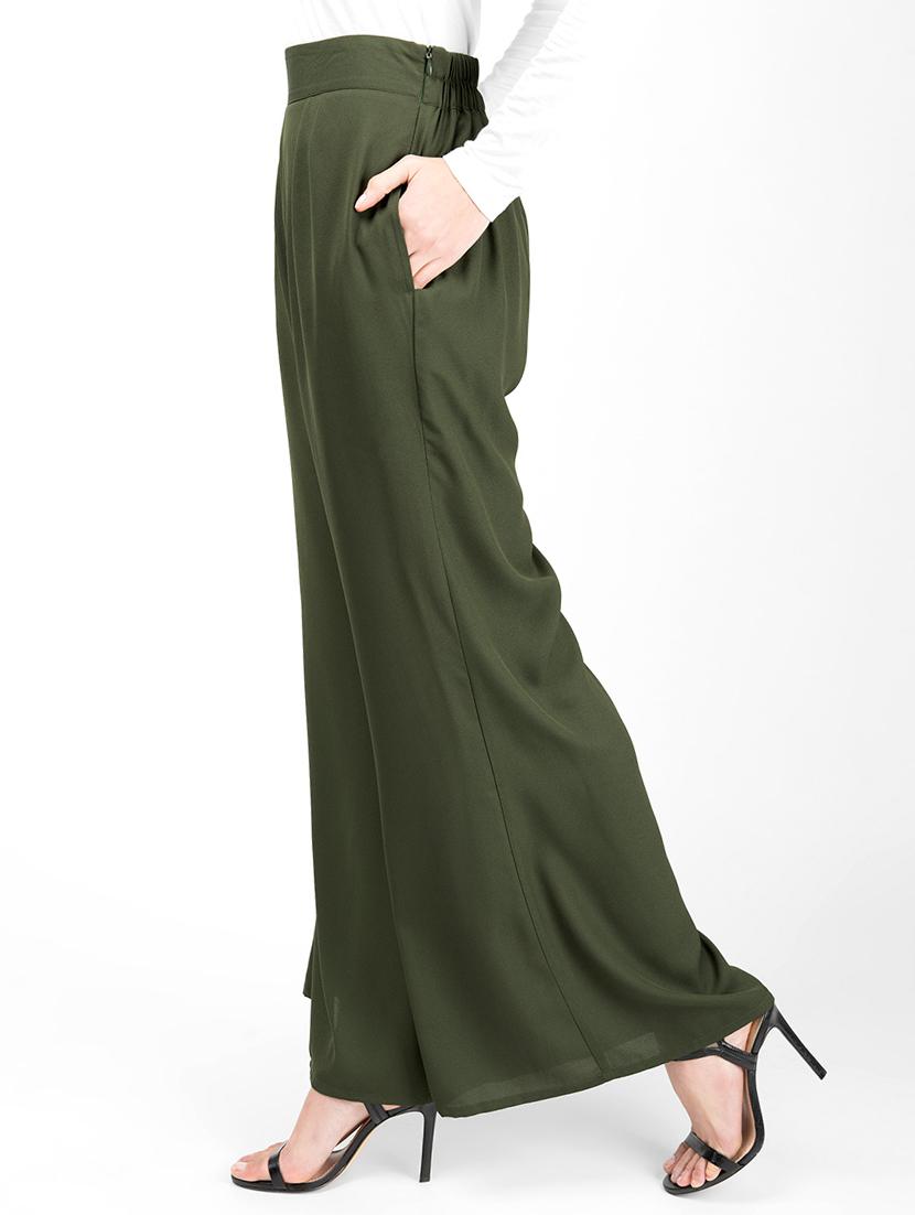high rise pleated palazzo - 16512864 - Zoom Image - 2