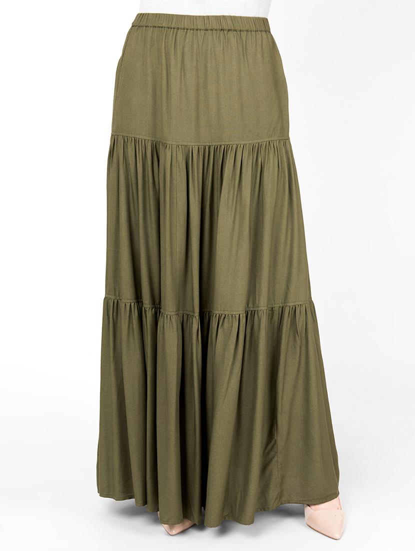 solid flared skirt - 16512872 - Zoom Image - 2