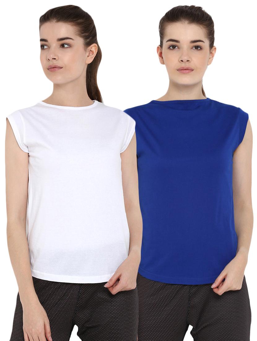 set of 2 cap sleeved solid tee - 16512962 - Zoom Image - 1