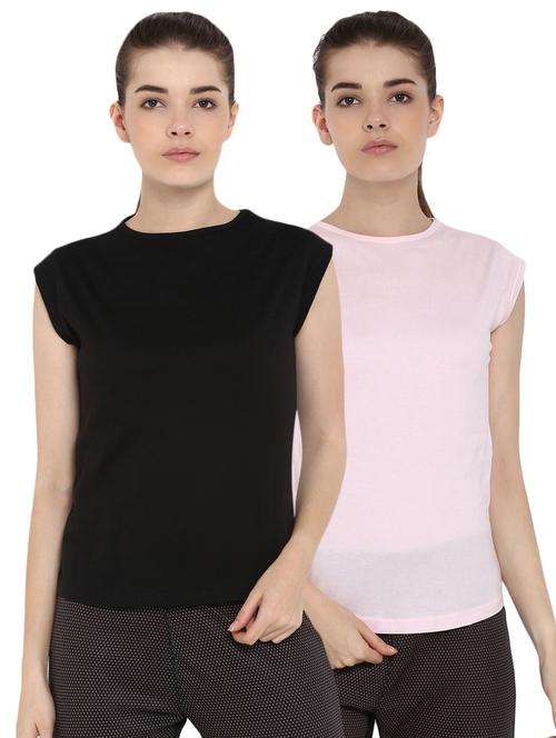 set of 2 cap sleeved solid tee - 16512975 - Standard Image - 1