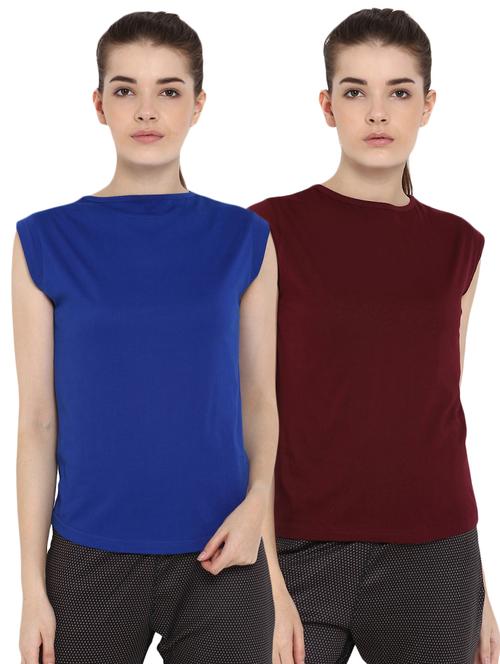 set of 2 cap sleeved solid tee - 16512996 - Standard Image - 1