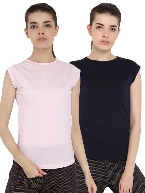 set of 2 cap sleeved solid tee - 16513006 - Standard Image - 1
