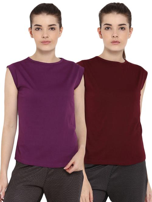 set of 2 cap sleeved solid tee - 16513010 - Standard Image - 1