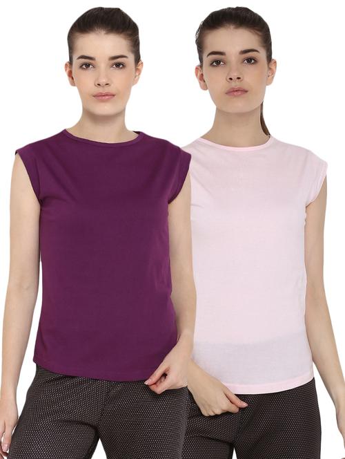 set of 2 cap sleeved solid tee - 16513012 - Very Small Image - 1