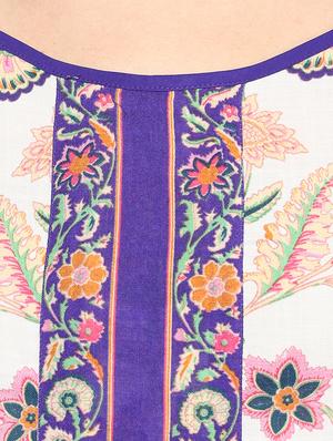 cold shoulder printed top - 16513064 - Standard Image - 5