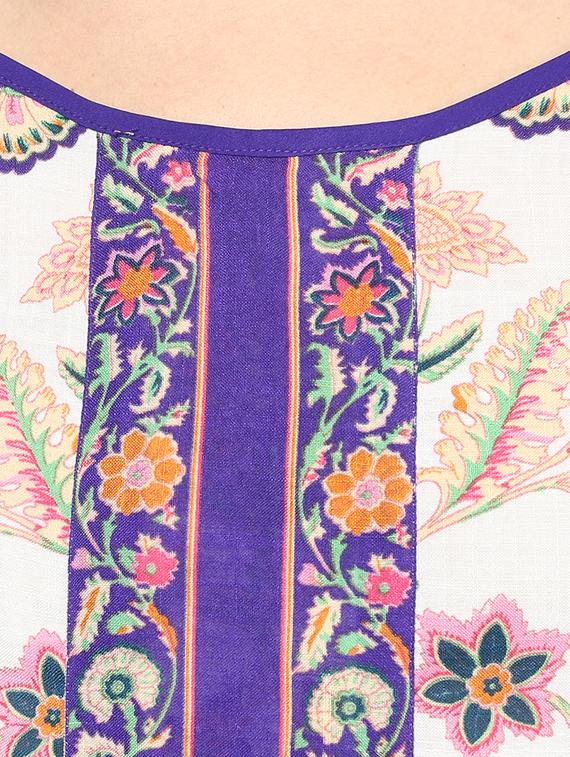cold shoulder printed top - 16513064 - Zoom Image - 5
