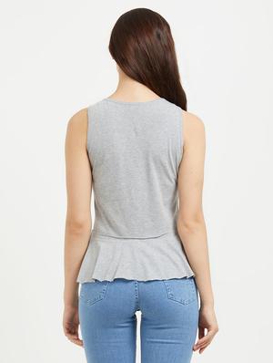 embroidered detail solid top - 16513102 - Standard Image - 3