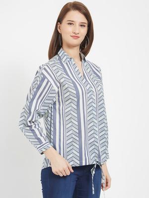 tie knot detail long sleeved top - 16513182 - Standard Image - 2