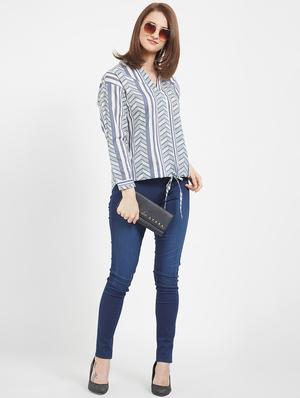 tie knot detail long sleeved top - 16513182 - Standard Image - 4