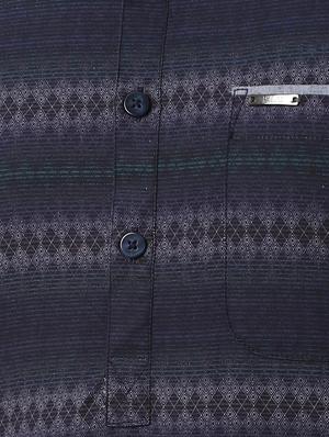 blue printed short kurta - 16513291 - Standard Image - 5