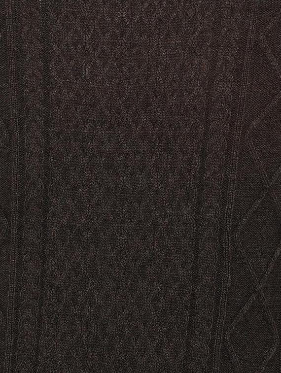brown self design pullover - 16513297 - Zoom Image - 4