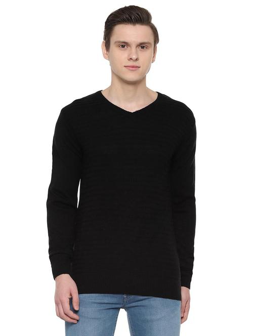 black solid pullover - 16513298 - Standard Image - 1