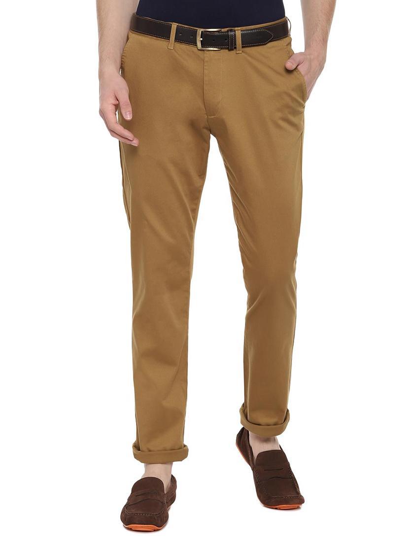 brown solid chinos - 16513361 - Zoom Image - 1