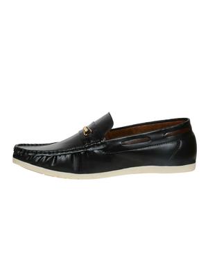shoes kingdom black leatherette slip on loafers - 16513490 - Standard Image - 2