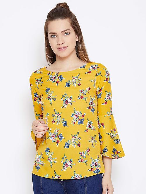 bell sleeved flora top - 16514893 - Standard Image - 1