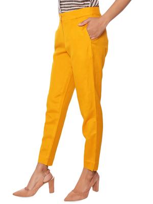 high rise flat front trousers trouser - 16514938 - Standard Image - 2