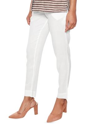 pocket detail flat front trousers - 16514947 - Standard Image - 2