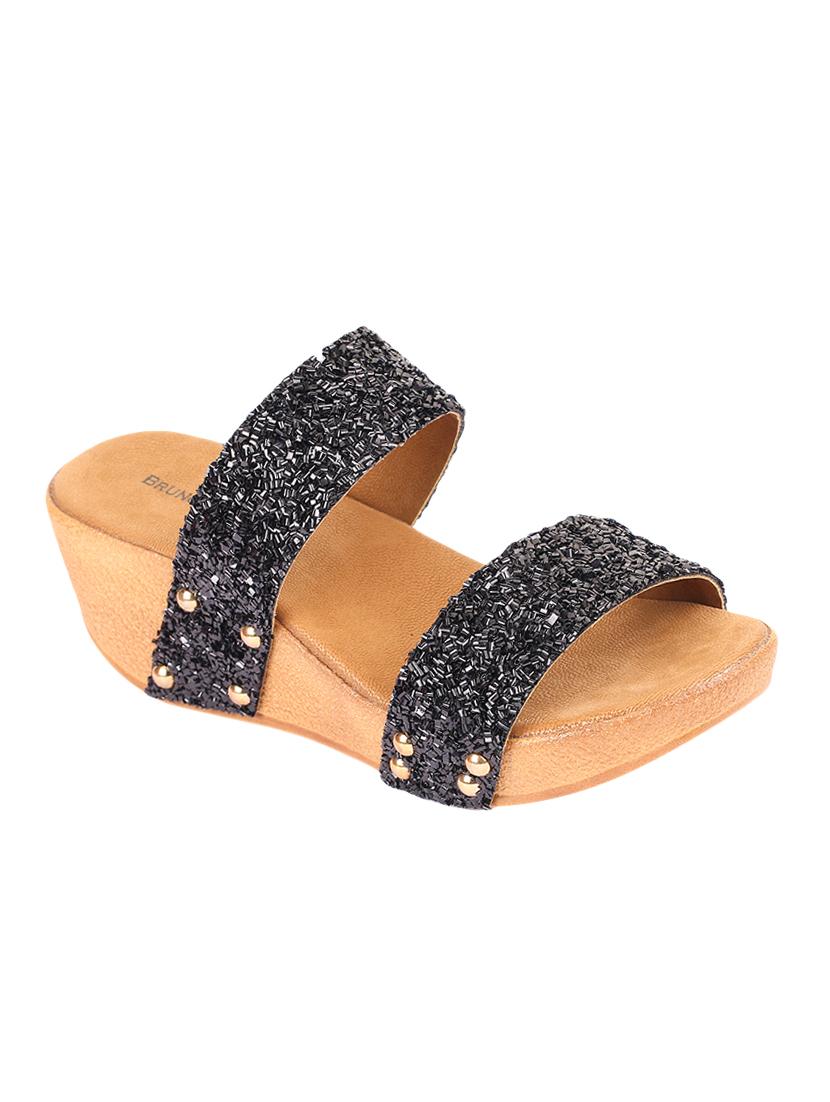 black slip on wedges - 16515322 - Zoom Image - 1