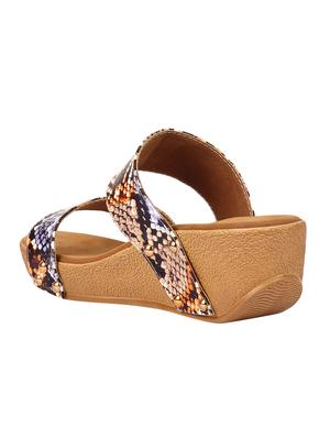 brown slip on wedges - 16515330 - Standard Image - 3