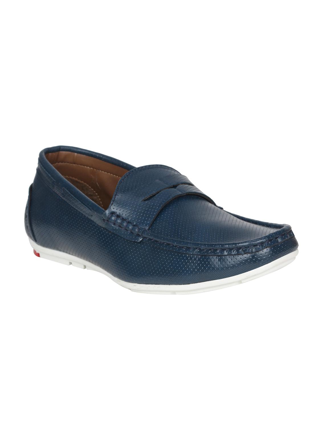 hip street blue leatherette slip on loafers - 16515341 - Zoom Image - 1